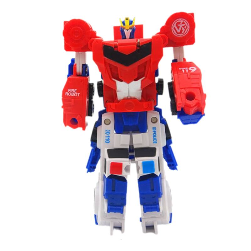 Машина скорой помощи Трансформирующийся Магнитный Торт Робот Игрушка Помидор Лобстер Игровой набор Пластик Combined Car